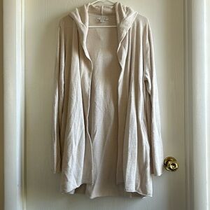 Barefoot dreams hooded cardigan